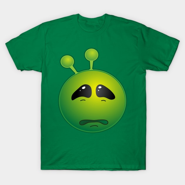 Funny Alien Monster ET Extraterrestrial Martian Green Man Emoji for Women, Men and Kids 13 T-Shirt by PatrioTEEism